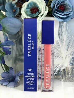 Tresluce NENA Lips B Like...Plumping Lip Gloss (Vivid Coral) 5.3 ml *BNIB